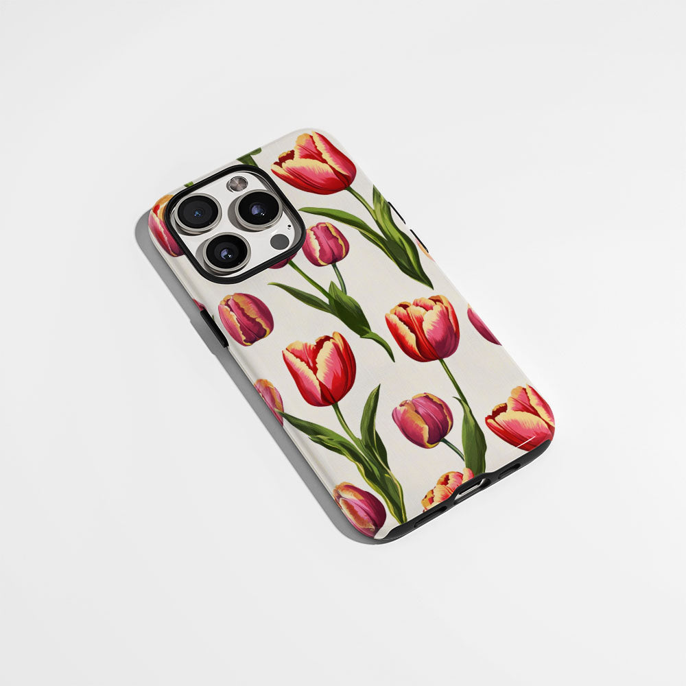 Double-Layer Semi-Handprinted Tough Matte iPhone Case