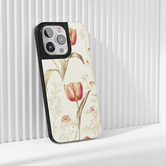 Industry-Level Tough Matte Tulip iPhone Case