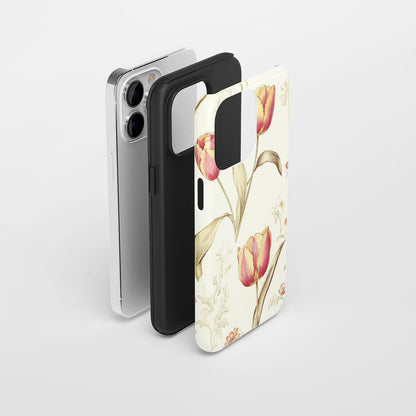 Double-Layer Semi-Handprinted Tough Matte iPhone Case