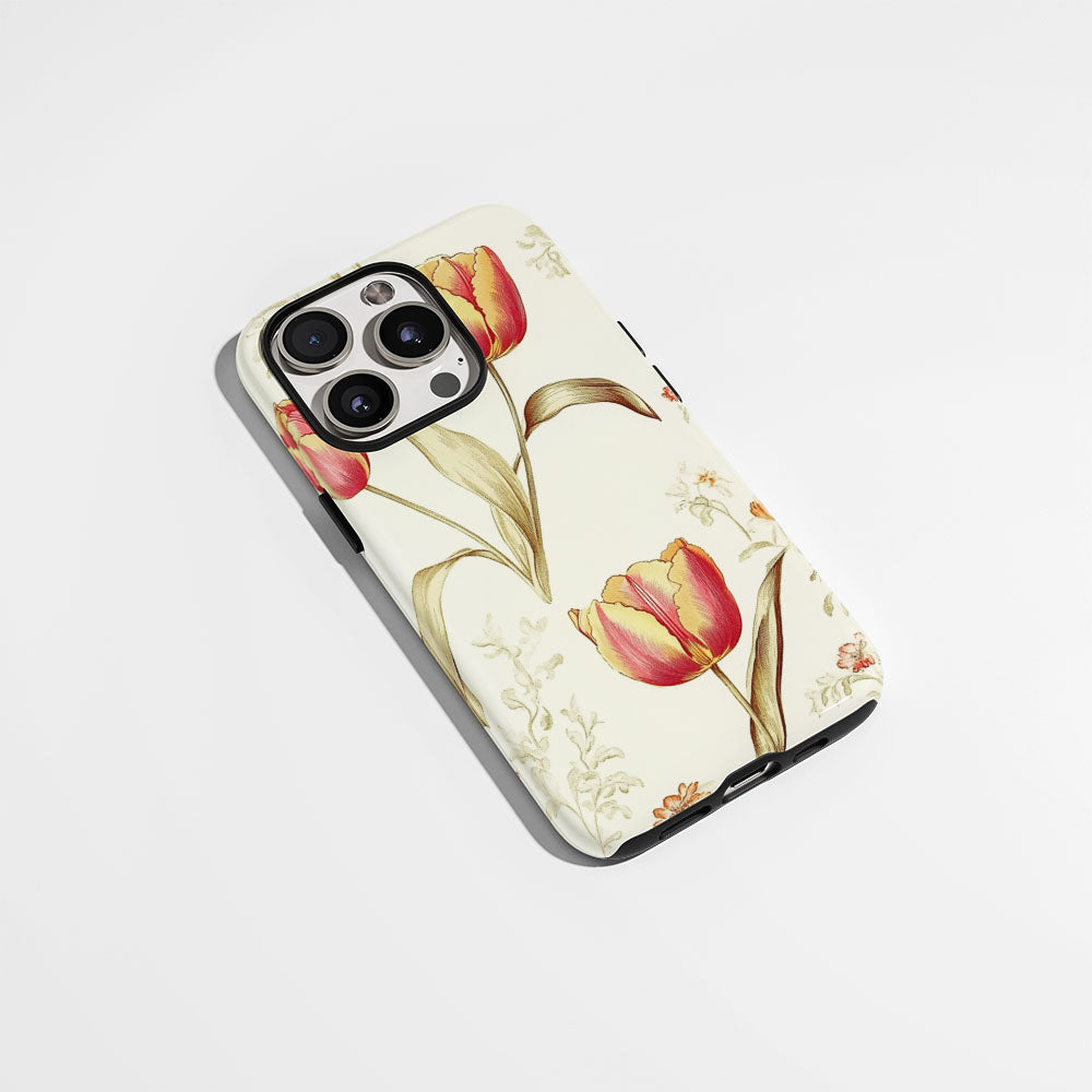 Double-Layer Semi-Handprinted Tough Matte iPhone Case