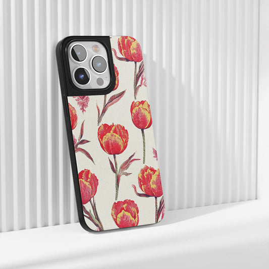 Industry-Level Tough Matte Tulip iPhone Case